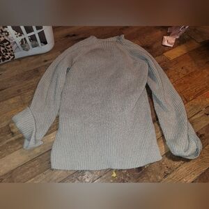 Women's Gray Oversized Sweater